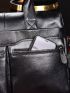 Genuine Leather Men Briefcase Double Handle