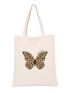 Butterfly Graphic Shopper Bag Small  For Shopping