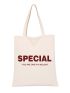 Small Shopper Bag Letter Pattern Double Handle For Shopping