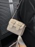 Mini Square Bag Beige Fashionable Flap For Daily