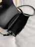 Mini Flap Square Bag Minimalist PU