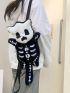 Cartoon Skeleton Design Novelty Bag Cute Polyester For Daily Life