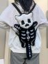 Cartoon Skeleton Design Novelty Bag Cute Polyester For Daily Life