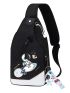 Mini Sling Bag Astronaut Pattern With Random Bag Charm For Daily Life