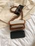 Mini Square Bag Colorblock Chain Strap Fashion Style