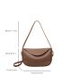 Minimalist Hobo Bag Medium Contrast Binding Zipper