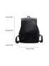 Mini Flap Backpack Minimalist Solid Color