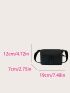 Mini Square Bag Plain Lightweight Adjustable-strap Zipper For Outdoor