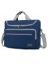 Patch Decor Men Briefcase Double Handle Colorblock