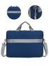 Patch Decor Men Briefcase Double Handle Colorblock