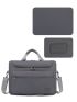 Patch Detail Men Briefcase Double Handle for Business