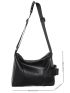 Minimalist Hobo Bag Medium Black Unisex