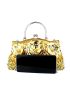 Beaded & Sequin Decor Evening Bag Kiss Lock Design for Party