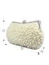 Small Square Bag Faux Pearl Decor For Party