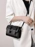 Mini Flap Square Bag Minimalist PU