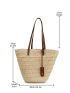 Minimalist Straw Bag Medium For Beach