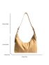 New Pure Color Casual Simple Crescent Bag Shoulder Bag