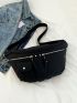 Minimalist Fanny Pack Oversized Black