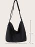 Minimalist Hobo Bag Oversized Black