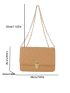 New Mini Quilted Twist Lock Shoulder Bag Diagonal Shoulder Bag