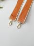 Two Tone Bag Strap Buckle Decor