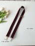 Two Tone Bag Strap Buckle Decor