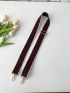 Two Tone Bag Strap Buckle Decor