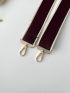 Two Tone Bag Strap Buckle Decor