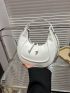 Minimalist Hobo Bag White Small