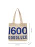 Small Shopper Bag Letter & Number Graphic