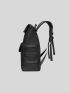 Medium Flap Backpack Buckle Decor Minimalist For College Traveling