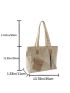 Medium Shopper Bag Pocket & Chain Decor