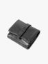 Pu Small Wallet Minimalist Solid Color Fold Over