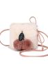 Mini Bucket Bag Fluffy Pom Pom Decor