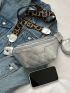 Quilted Waist Bag Fanny Pack Metallic With Coin Purse Funky