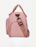 Letter Graphic Travel Bag Pink For Gym Sport Travel