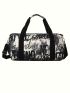 Letter Graphic Travel Bag Double Handle Medium