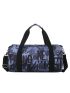 Letter Graphic Travel Bag Double Handle Medium