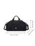 Minimalist Travel Bag Large Capacity Black