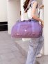 Minimalist Travel Bag Large Capacity Purple For Sport