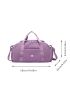 Minimalist Travel Bag Large Capacity Purple For Sport