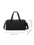 Minimalist Travel Bag Large Capacity Black