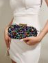 Colorful Box Bag Sequins Decor Glamorous For Party