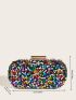 Colorful Box Bag Sequins Decor Glamorous For Party