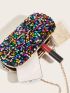 Colorful Box Bag Sequins Decor Glamorous For Party