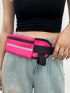 Neon-Pink Fanny Pack Release Buckle For Sport