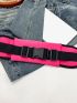 Neon-Pink Fanny Pack Release Buckle For Sport