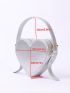 Small Heart Shape Novelty Bag Funky Metallic Top Handle For Daily