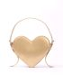 Small Heart Shape Novelty Bag Funky Metallic Top Handle For Daily