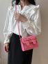 Mini Square Bag Pink Fashionable Flap For Summer